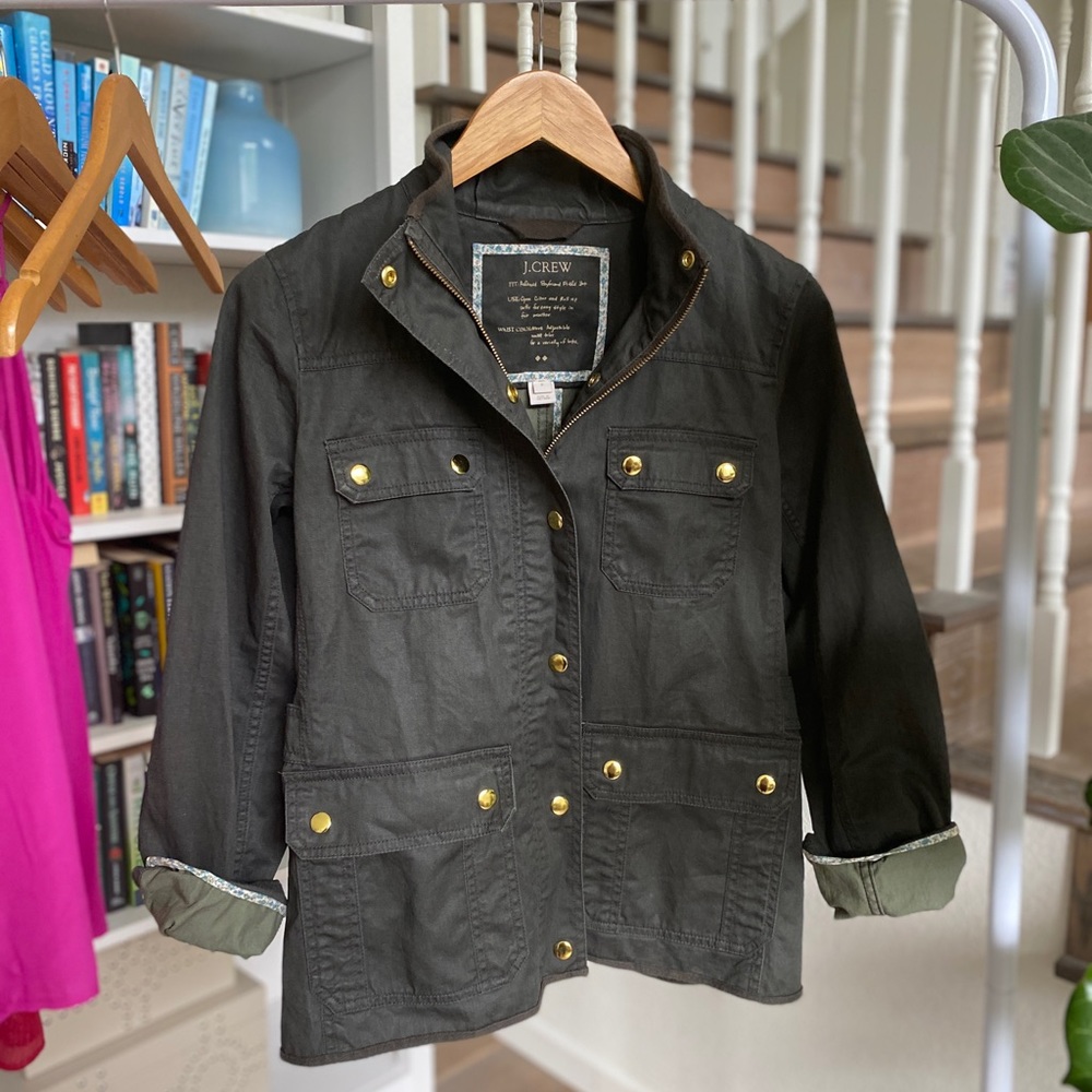 J Crew Relaxed Boyfriend Field Jacket Size S